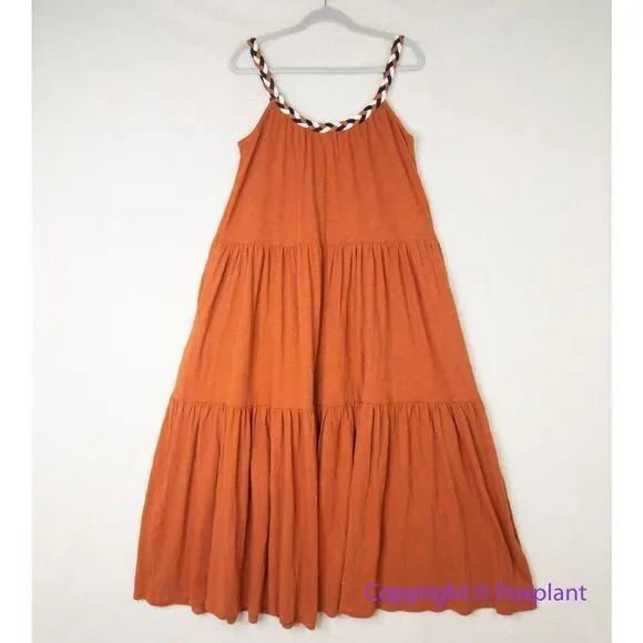 New! Marine‎ Layer Andrea Knit Midi Dress in Baked Clay, size M - Picture 12 of 16